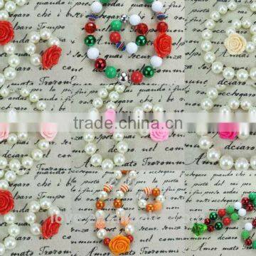 Boutique Ivory Pearl Bead CHUNKY NECKLACE and BRACELET SET Wholesale