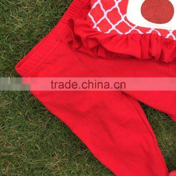 Baby Clothes Winter/fall Boutique Red Grid Ruffle Outfits Girls Reindeer Sets Christmas Outftis With Necklace and Headband photo-4