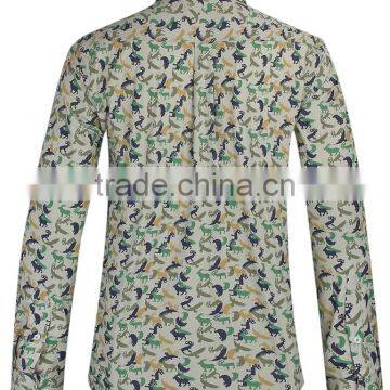2017 Latest Camouflage Men's Long Sleeve Button-down Collar Slim Fit Shirt photo-4