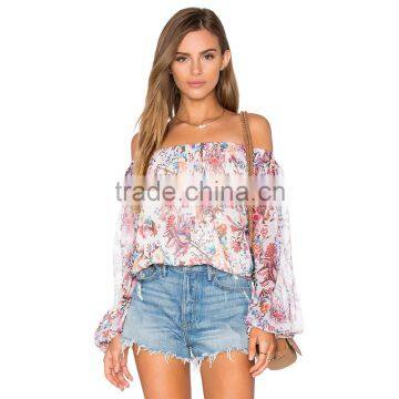 Latest Printed Western Saree Blouse Designs