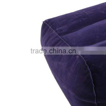 Soft Inflatable Suede Fabric Travel Foot Rest Pillow Footrest Helps Reduce DVT Risk on Flights 28x37cm Cheap And New Hot Selling photo-5