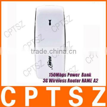 100% Original HAME A2 150Mbps Power Bank 3G WiFi Router,3G Router