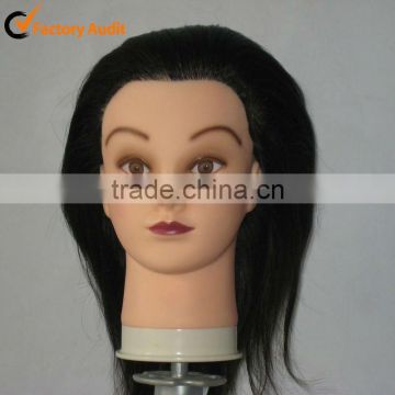 Hot selling training head with hair for hairdresser