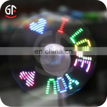 New Design Chargeable Mini Table Fan With Led Message photo-5