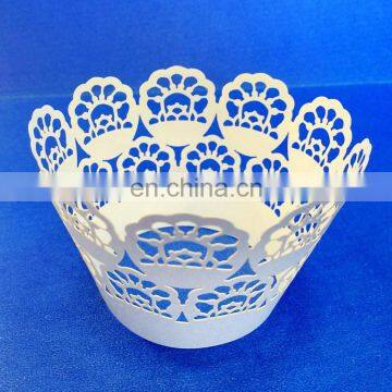 Hollow carved Laser Cut cupcake wrappers birthday wedding party cake decoration favors supplies