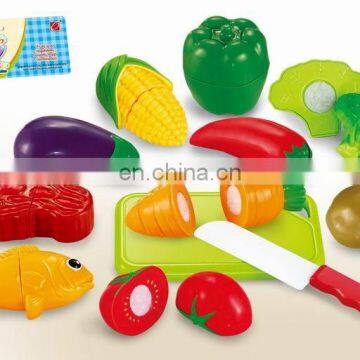 12pcs food cutting game toys with fruit and vegetable