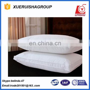 plain white hotel pillows cotton shell wholesale in china