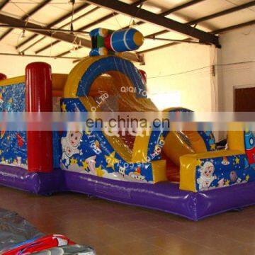 inflatable bouncy castle with water slide for kid jumping