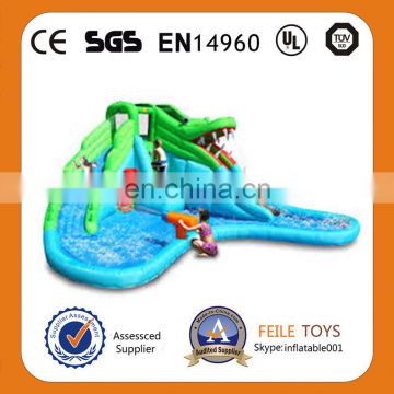 commercial inflatable water slide with pool,cartoon inflatable slide,water slide for summer