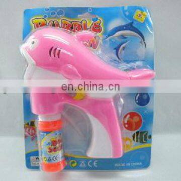 Kids plastic battery operated toy musical and led bubble gun