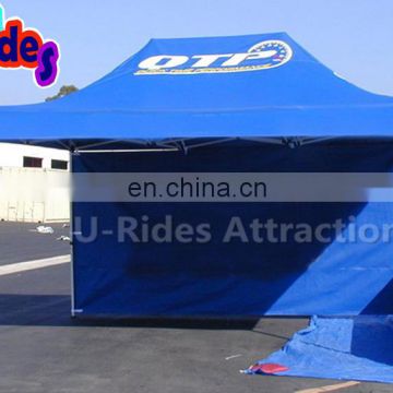 Blue Color Ventilated Printing Wall Folding Tent For Advertising