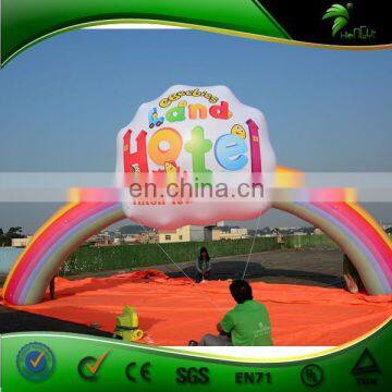 Inflatable Rainbow Arch Custom Wheel Shape With Logo Print Event Arch photo-2