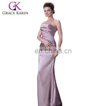 Grace Karin Ladies Sexy Satin Offer Shoulder Strapless Formal Evening Dress CL3139