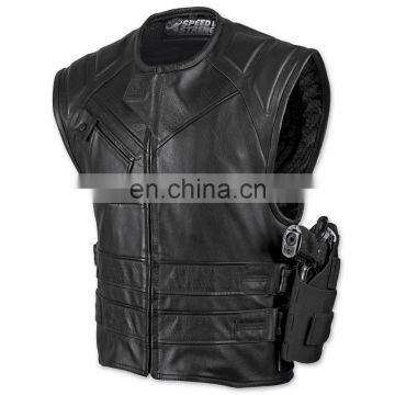 Speed and Strength Men's The Quick and the Dead Black Leather Vest