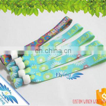 Trending Festival Fabric Wristbands Woven Bracelets for Event Custom
