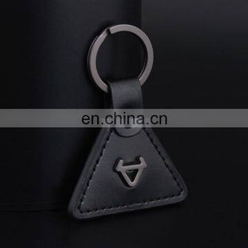 Elegant Blank pu Metal Keychain photo-3