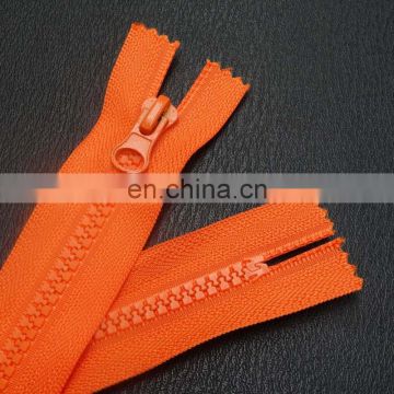 Heavy duty tent 5# open end orange tape derlin zipper