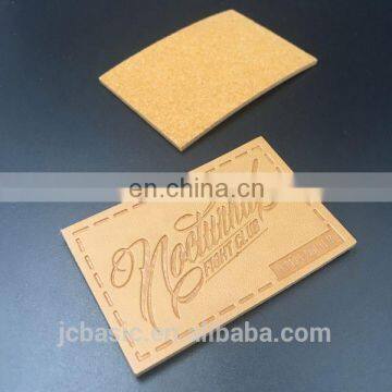 Oeko-tex Wholesale Custom Labels Jeans Jacket Embossed Logo Laser Cut Embossed pu Leather Patch for Garment photo-4