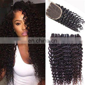Good Feedback Deep Curl Brazilian Cheap Human Hair weave bundles