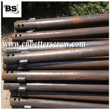 steel helical pile with helix