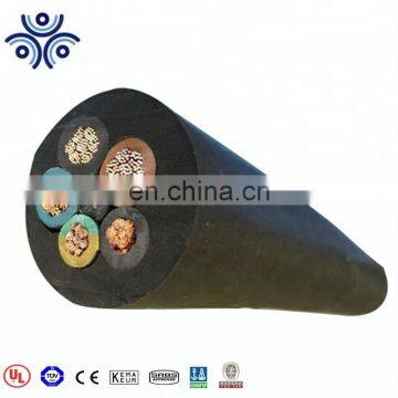 Multicore medium voltage rubber cable, mining rubber sheathed cable