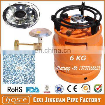 Hot Stainless Steel 14.4L 6KG Gas Cylinder, Empty Gas Cylinder, Cooking Gas Cylinders With LPG Camping Gas Burner Head Stove photo-5