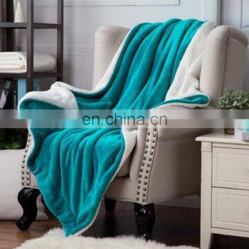 Best Seller in Usa Knitted Warm Soft 100% Polyester Flannel Sherpa Fleece Throw Blanket for Winter China Suppliers photo-4