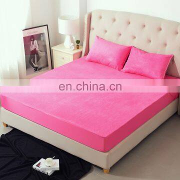 Custom quilting printed smooth luxury or elastic straps style waterproof home textile mattress pad cover protector