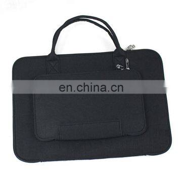 Eco Friendly Multi Pockets Envelope Fabric Laptop Sleeve Felt Notebook Bag photo-4