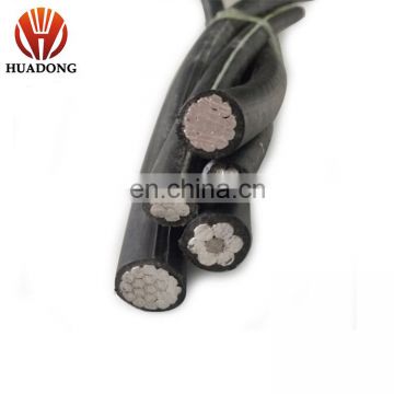 abc cable Construction Application and PE Jacket XLPE insulated overhead ABC cable (Service drop cable)