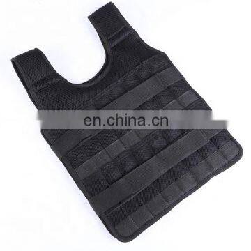 Black Adjustable Breathable Training Weighted Loss Vest for Fitness Not Include Steel Plate weight vest