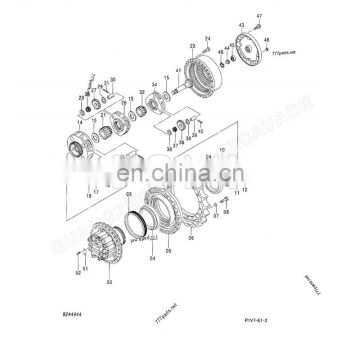 Genuine New Travel Motor Shaft 2051884 Pinion Gear Shaft For ZX330-3 ZX330-3G ZX330-5G ZX330LC-5G Excavator