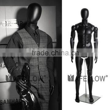 Abstract Adjustable Mannequins Fiberglass Full Body Dummy MZ-HM01BKEG