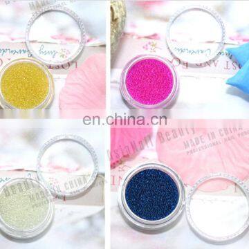 Mini Nail Art Glass Beads 3d Decoration Nail Caviare Clear Tiny Nail Jewelry photo-3