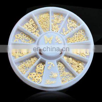 wholesales different shape 3D nail art decoration accessories