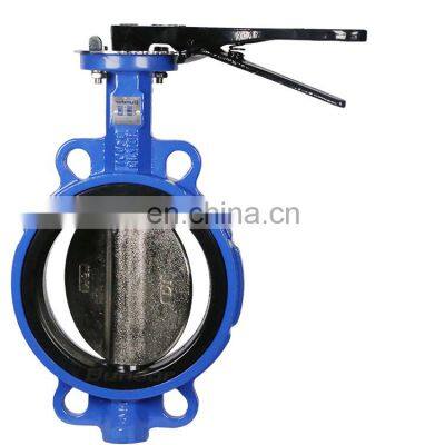 Bundor 4 Inch  Manual Wafer Ductile Iron Butterfly Valve