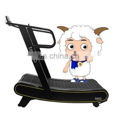 hot sale good price  self-generated manual curved  treadmill gym equipment running  machine for home use