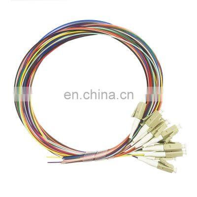 Ftth 12 Color Fiber Cores LC Single Mode G652D G657A 2meter 0.9mm Fibra Ptica lc Lcfibra Ptica
