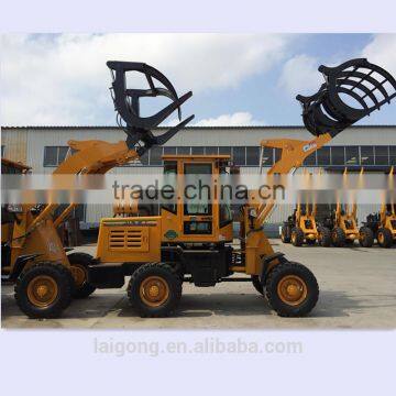 wheel loader zl 12 with log grapple /forklift /forks