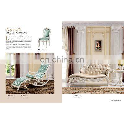 French Royal Style Bedroom Furniture Elegant Victoria Carved Bed Solid Wood Classic Wooden Bed Set photo-5