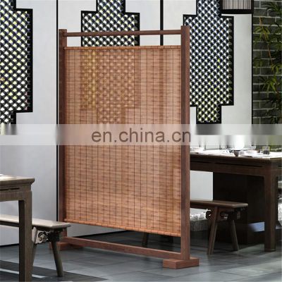 Retro wood room separator dividers partitions screen for bedroom