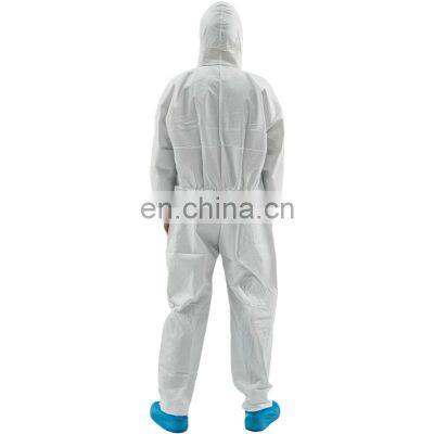 Unisex Disposable Microporous Coverall Waterproof White Painters Coveralls photo-3