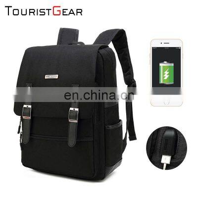 Unisex notebook polyester waterproof laptop USB charging custom men Backpack