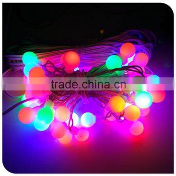 50 Led Multicolor Christmas Light With Frosted Ball Decaration White Wire Tree Light Factory Wholesale photo-3