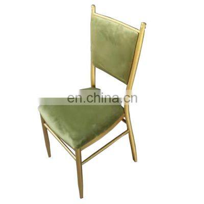 Promotion metal chiavari hall chair sashes for hotel chair back decoration