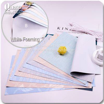 Environmentally Friendly Polyester White Foaming Sunshade Fabric photo-3