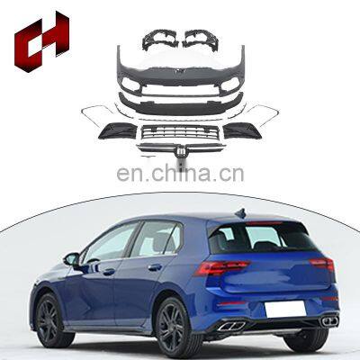 CH Assembly Exhaust Fender Vent Rear Spoiler Wing Rear Carbon Fiber Hood Fender Body Kit For Vw Golf 8 2020 To R Line