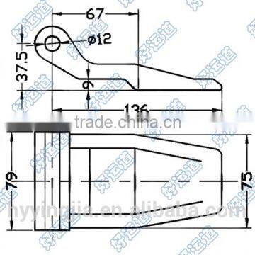01136 Steel Zinc Plated Container Door Hinge photo-3