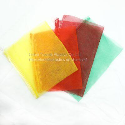 26*36 32*50 Knot Mono Packing Vegetable Fruit Mesh Bag Customized Colors Mono Filament mesh sack