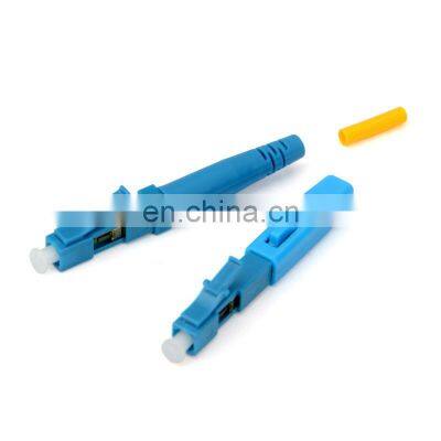 Flat/ Round cable quick adapter ftth Lc upc pre-polished field installable fast connector